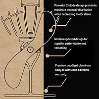 UltrAir Heat Powered Stove Fan - Powerful Classic Design, High Performance, Perfect for Wood Stoves