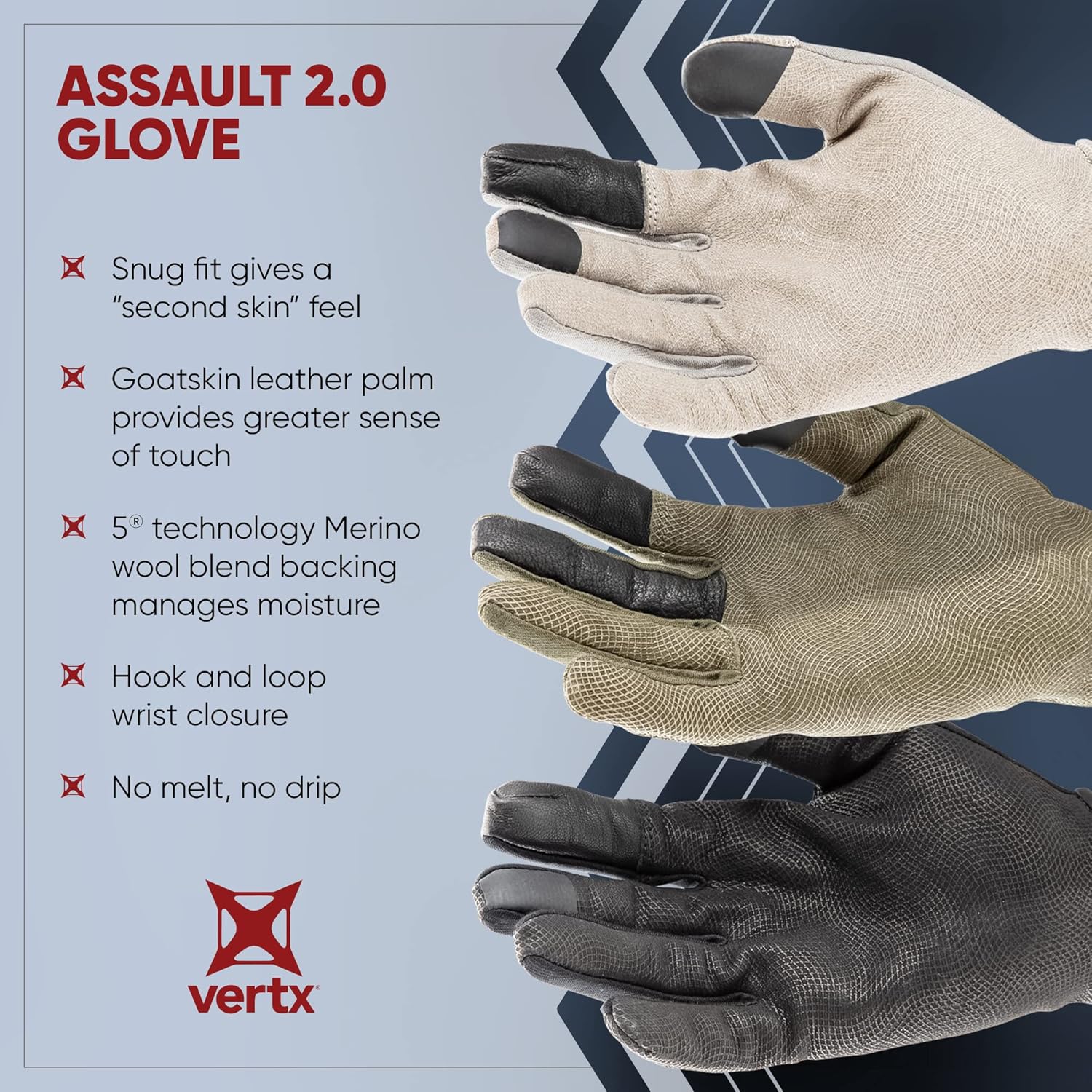 VERTX Assault 2.0 Tactical Gloves
