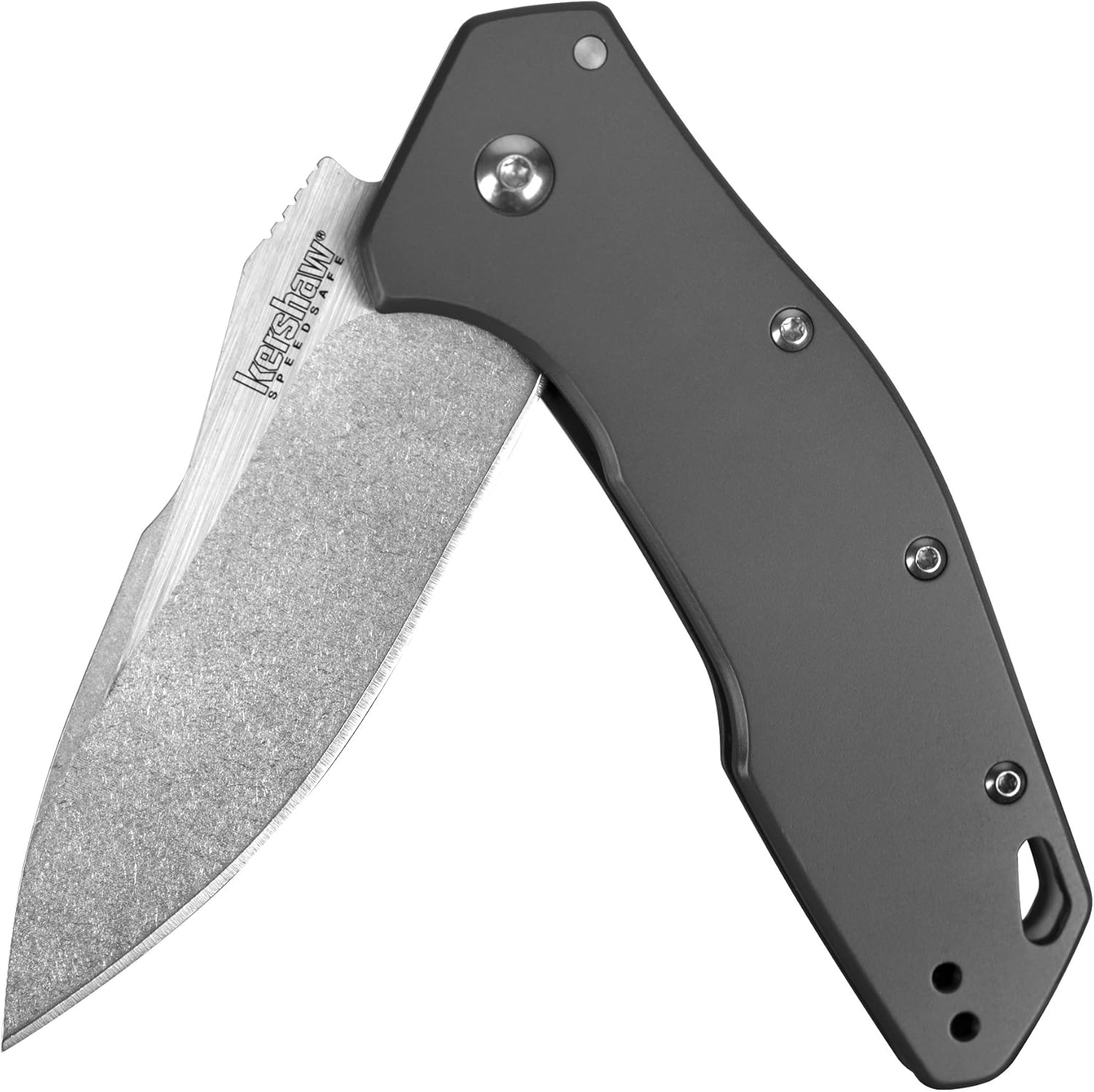 Kershaw Eris Folding Pocket Knife (1881); 3-Inch Stainless Steel Drop-Point Blade Featuring SpeedSafe Assisted Opening