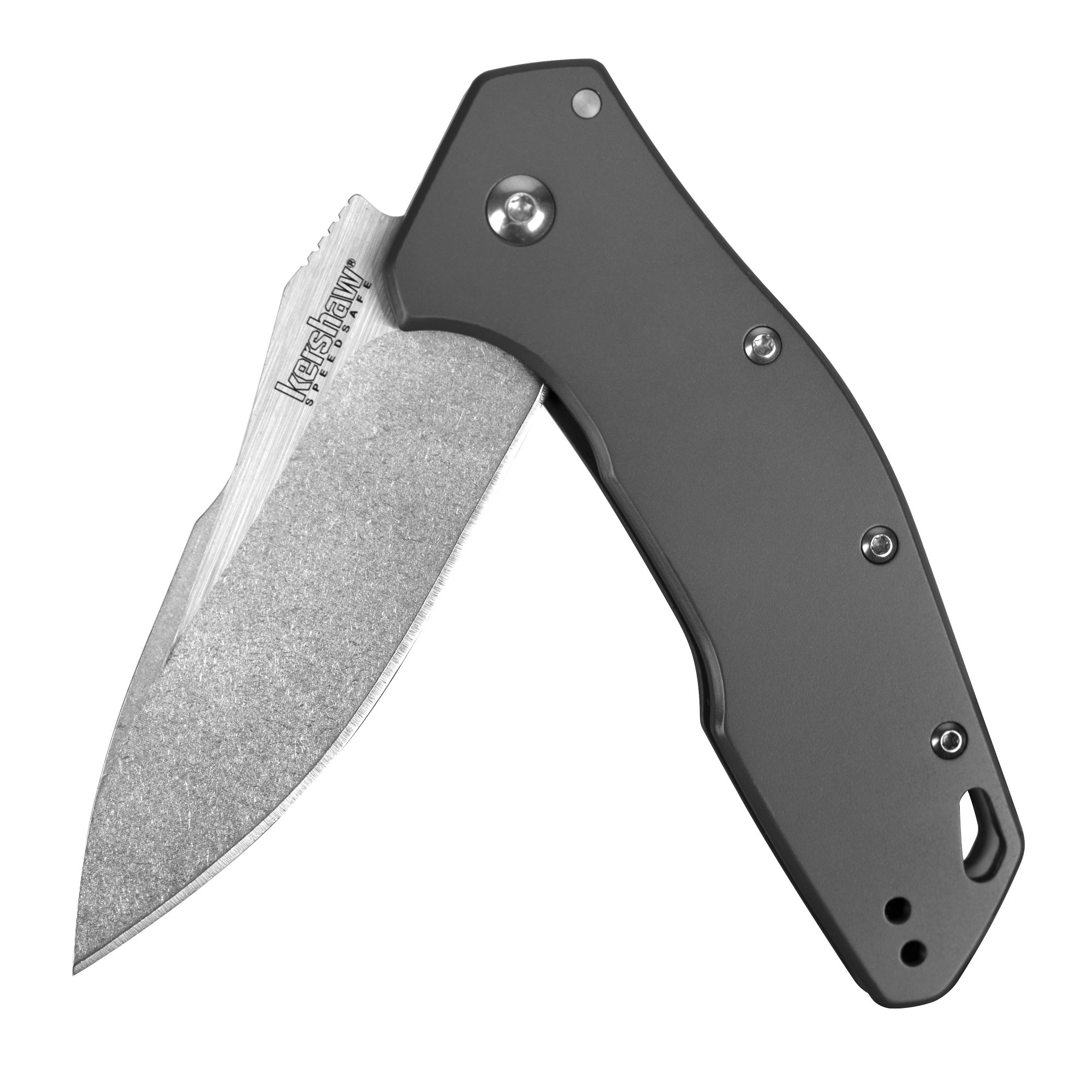 Kershaw Eris Folding Pocket Knife (1881); 3-Inch Stainless Steel Drop-Point Blade Featuring SpeedSafe Assisted Opening