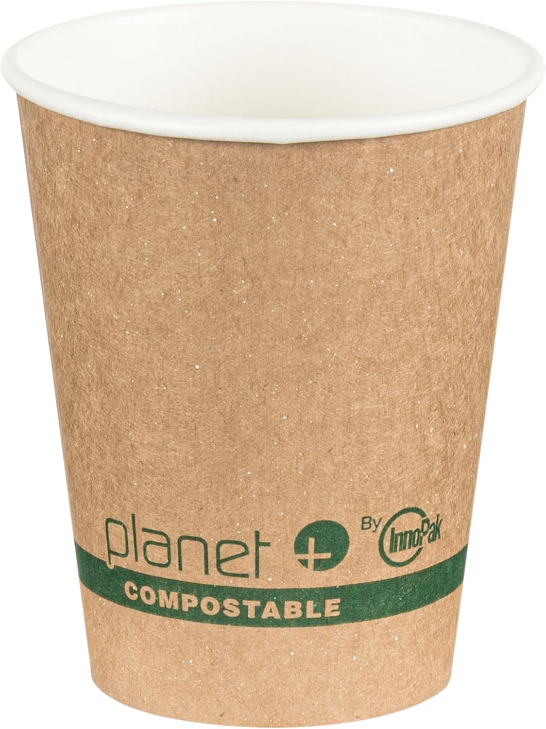 Planet+ 100% Compostable PLA Laminated Double-Wall Insulated Hot Cup, 12-Ounce, 1000-Count Case (PLC-12-DW)