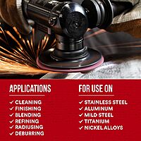 3M Scotch-Brite Surface Conditioning Disc for Sanding – Metal Surface Prep – Hook and Loop – Aluminum Oxide