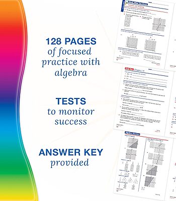 Spectrum Algebra 1 Workbook, Ages 11-14, Grades 6-8 Algebra/Pre-Algebra Workbook Covering Fractions, Algebra Equations, Graphing, Rational Numbers, ... Grade, 8th Grade Math For Kids (Volume 109)