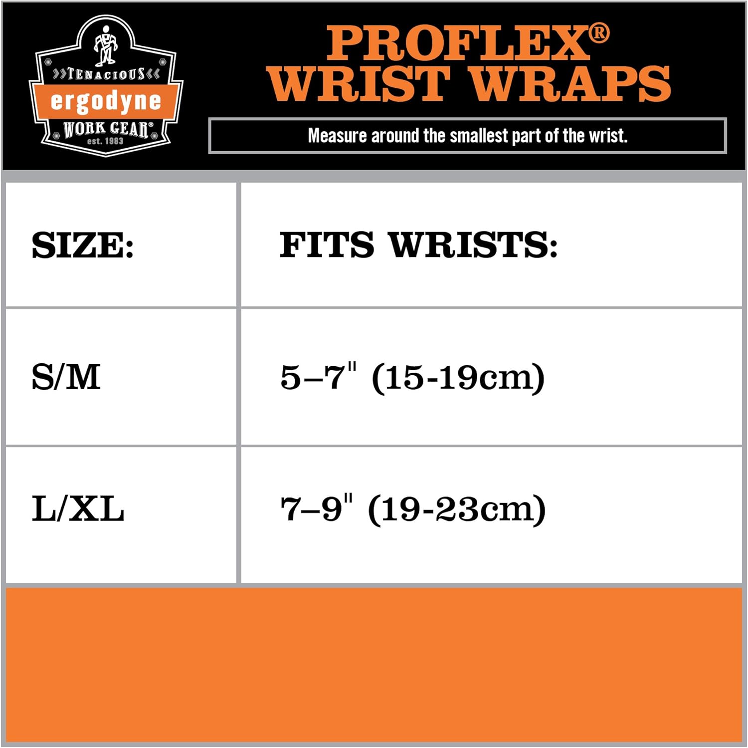 Ergodyne ProFlex 400 Universal Wrist Wrap, Black