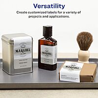 AVERY Matte White Rectangle Labels, Sure Feed Technology, 2" x 3.5"