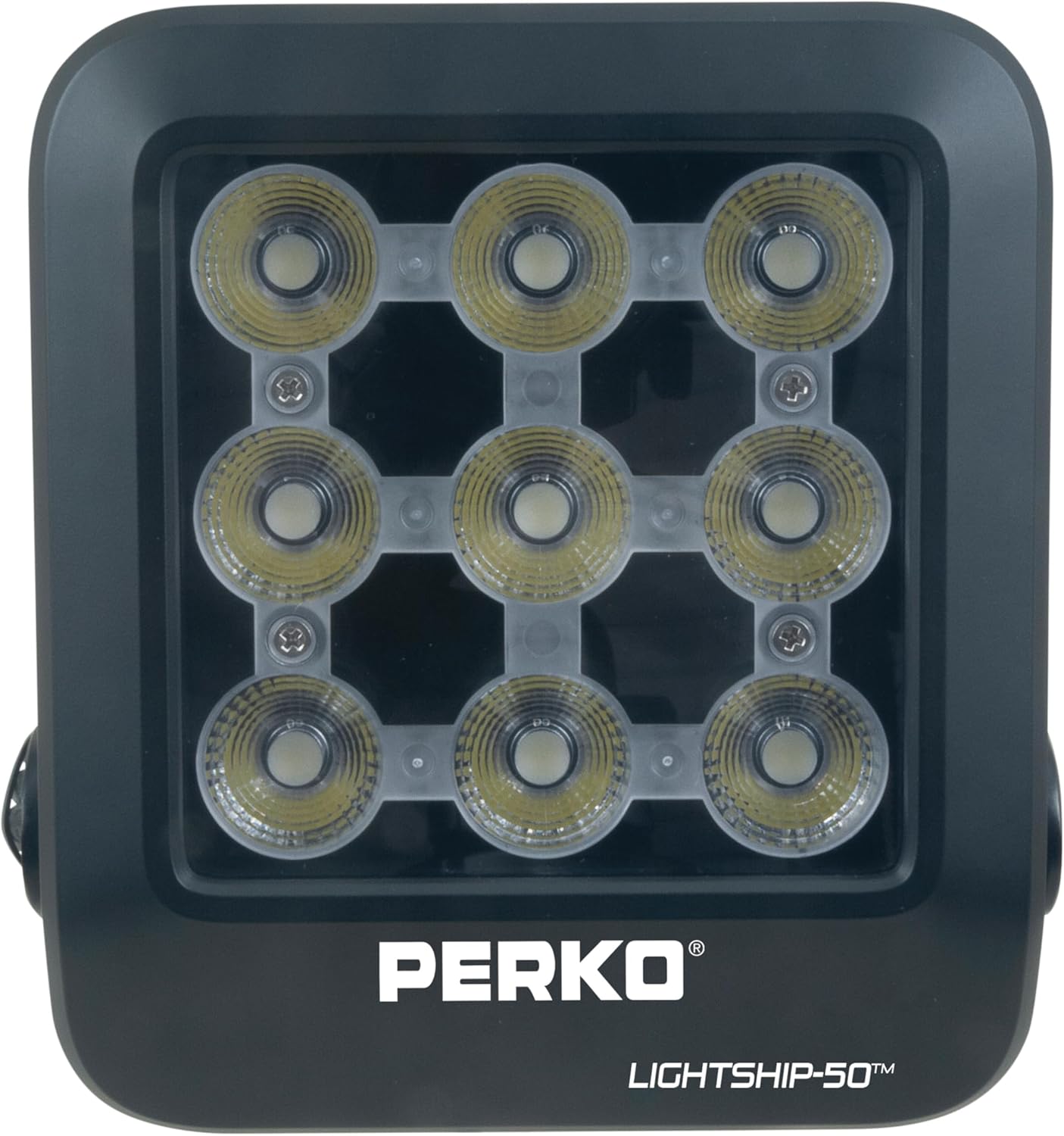 Perko 1643050F0B Lightship 50 High Performance LED Floodlight - 7,500 Lumens, Black