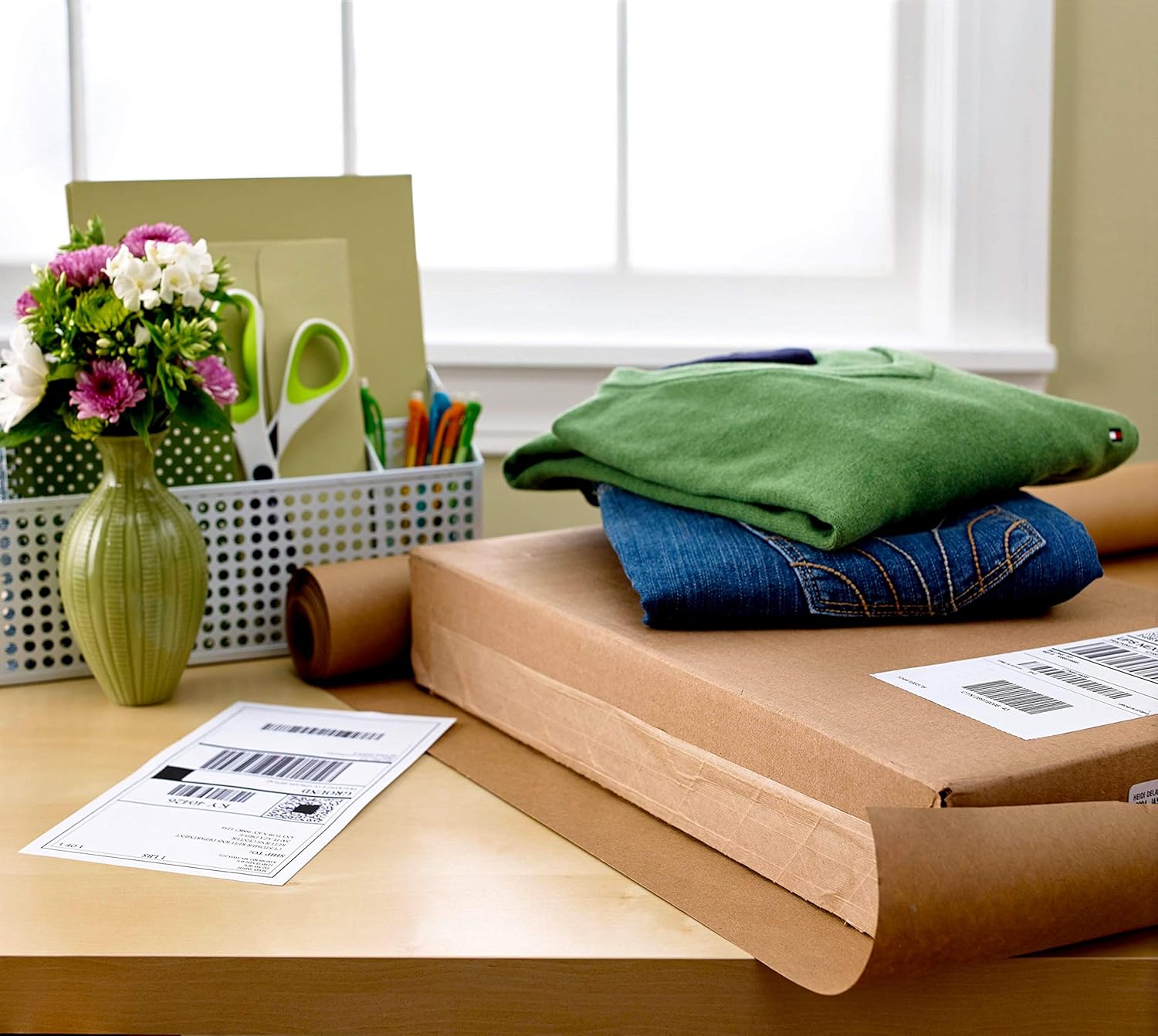 Scotch Sure Start Packing Tape, Clear, Holiday Wrapping Tape with Quiet Unwind and Easy Start, 1.88 in. x 22.2 yd