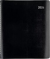 Office Depot Brand 13-Month Monthly Planner, 7" x 9", Black, January 2026 to January 2027, OD71110026