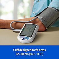 Medline Advanced Automatic Blood Pressure Monitor, Adult Upper Arm Cuff, Digital LCD Display, Stores Up To 90 Readings, Carrying Case and Batteries Included