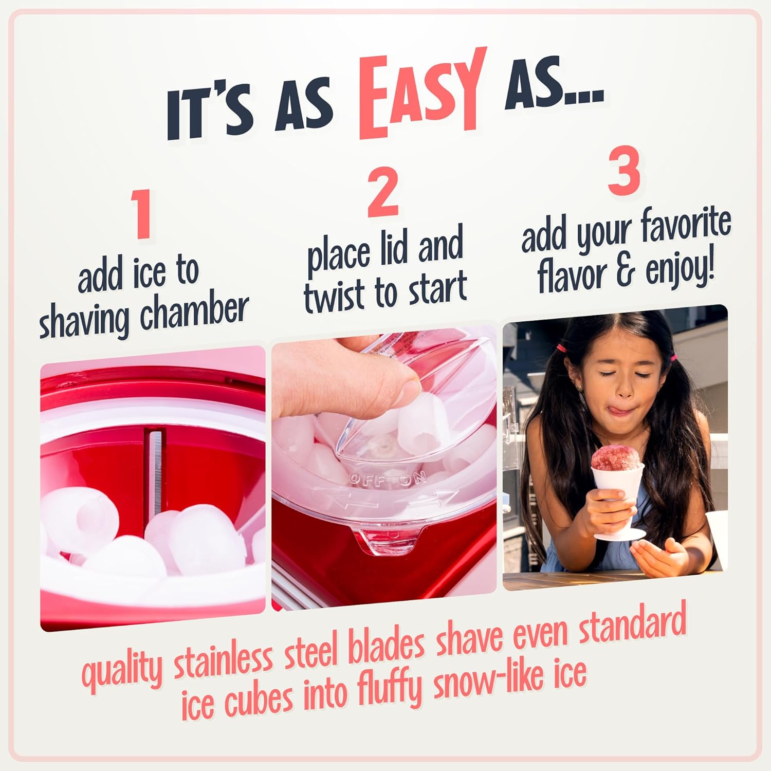 Nostalgia Retro Snow Cone Shaved Ice Machine