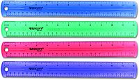 Westcott Jeweltone Plastic Ruler, 12 Inch, Assorted Transparent Colors (12975), Clear