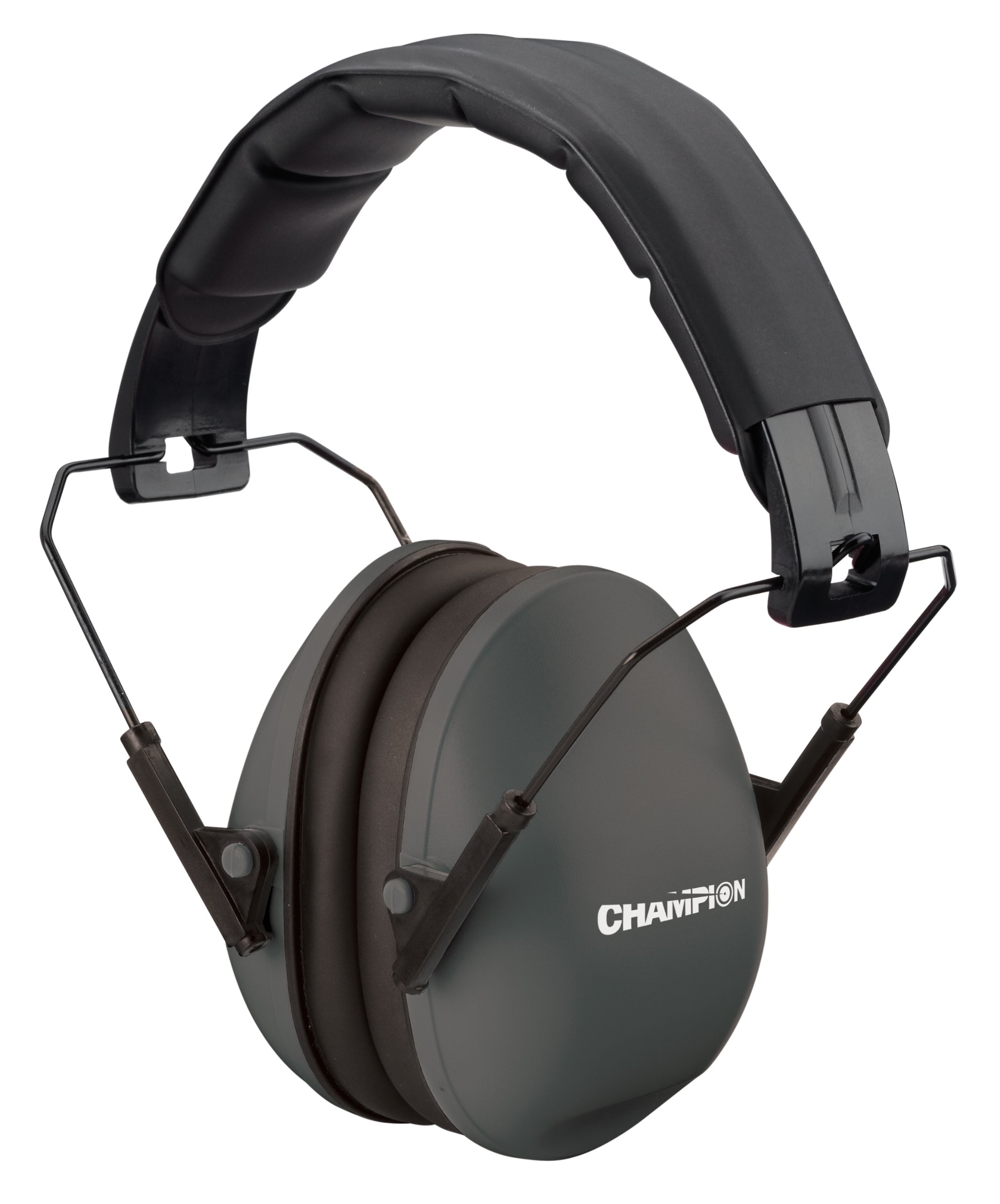 Champion Targets 40971 Slim Fit Passive Earmuffs, 21dB Noise Reduction Rating, Black