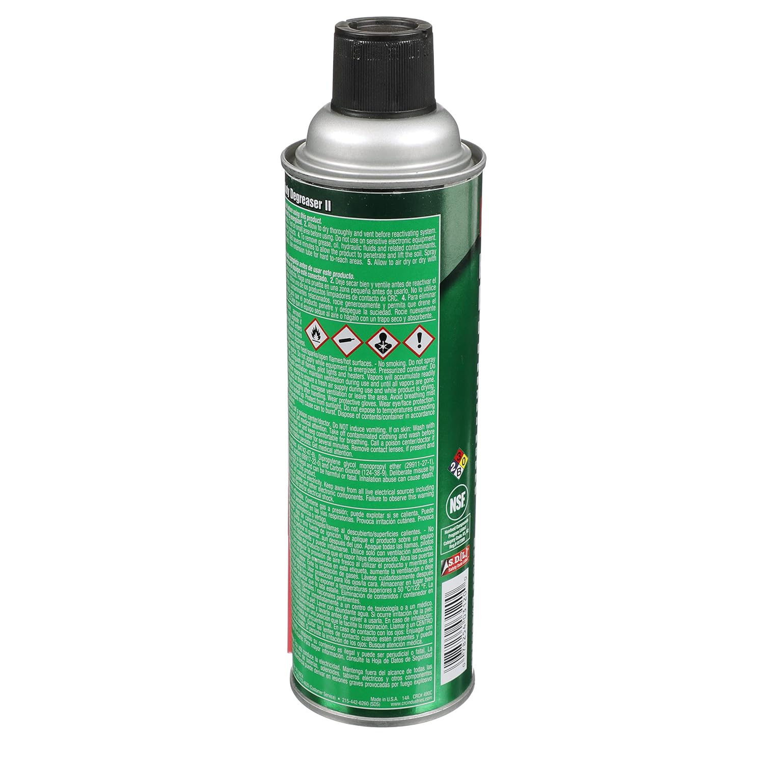 CRC 3120 Heavy Duty Degreaser II, 15 oz Aerosol Can, Clear/White 1 Pack 15 Fl Oz (Pack of 1)