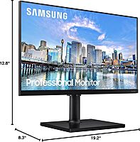 SAMSUNG FT45 Series FHD 1080p IPS Business Monitor, 75Hz, HDMI/DisplayPort, USB Hub, Height-Adjustable Stand, 3 Yr Warranty