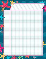 Barker Creek Kai Ola Incentive Chart Set of 4, Four Coordinating Incentive Charts in Colorful Tropical Sea Life Designs