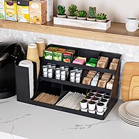 MIND READER 3-Tier 14-Compartment Countertop Organizer