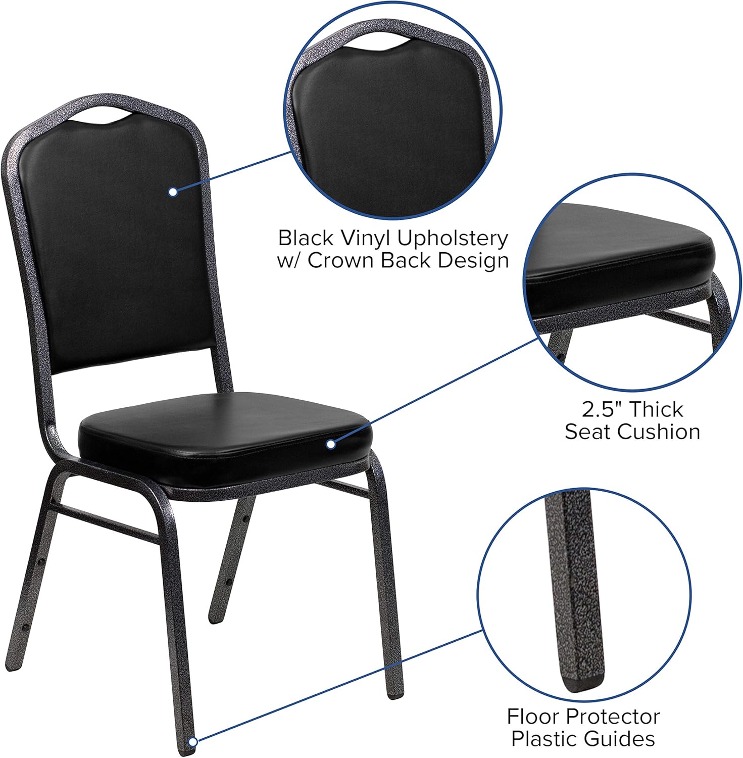 Flash Furniture HERCULES Series Crown Back Stacking Banquet Chair