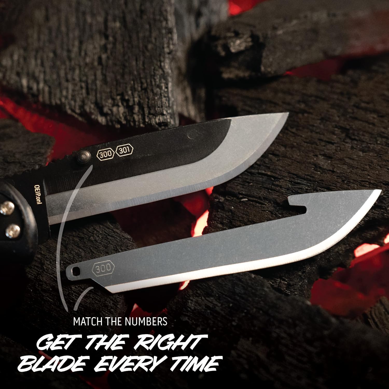 OUTDOOR EDGE Onyx EDC Folding Pocket Knife — Replaceable Blade System, Lockback and Pocket Clip