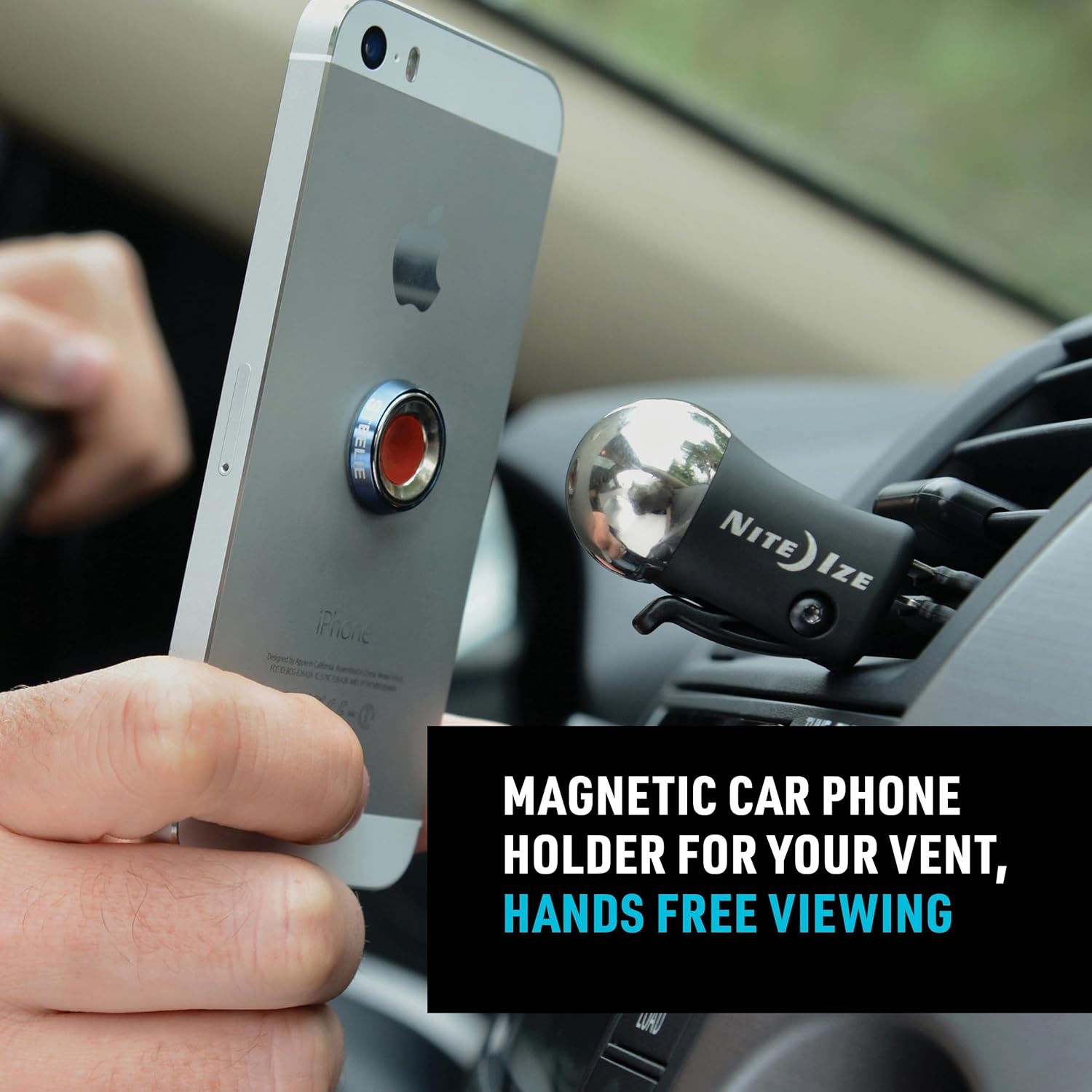 Nite Ize Steelie Vent Kit - Magnetic Phone Mount for Car Vents