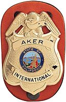 Aker Leather 590 Clip-On Federal Badge Holder