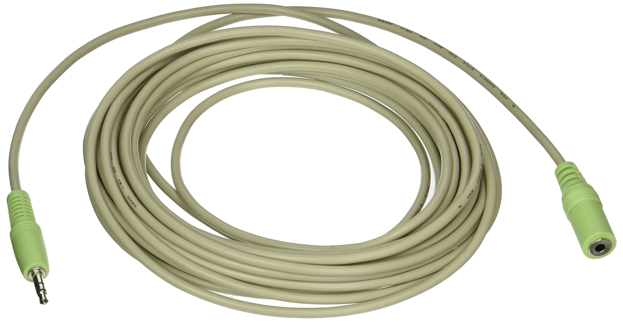 Legrand - C2G 3.5mm Male to Female Cable, Stereo Audio Extension Cable, Beige Auxiliary Port Extension Cable