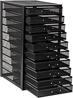 Mind Reader Metal Mesh Desk Organizer - Multi-Purpose Desktop File Storage