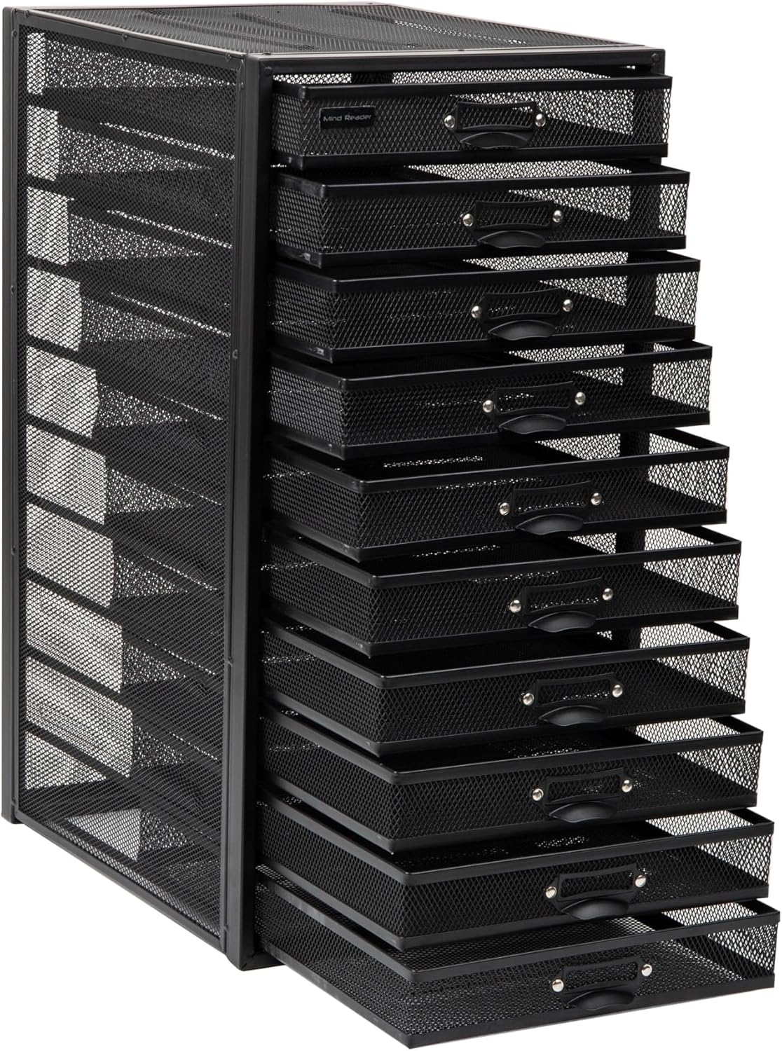 Mind Reader Metal Mesh Desk Organizer - Multi-Purpose Desktop File Storage