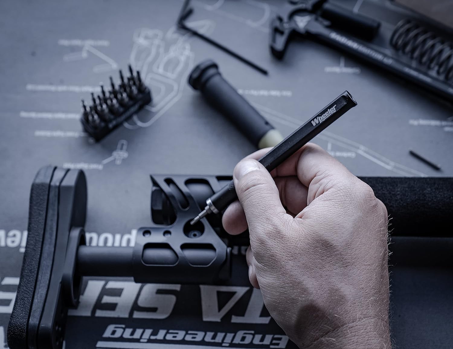 WHEELER Multi-Driver Tool Pen with Aluminum Handle for Gunsmithing and Firearm Maintenance