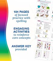 Spectrum Spelling Workbook Grade 1, Ages 6 to 7, 1st Grade Spelling Workbooks, Phonics and Handwriting Practice with Alphabet Letters, Vowels, and ... First Grade Workbook - 184 Pages (Volume 28)
