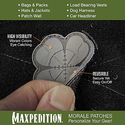 MAXPEDITION Lucky Shot Clover PVC Morale Patch
