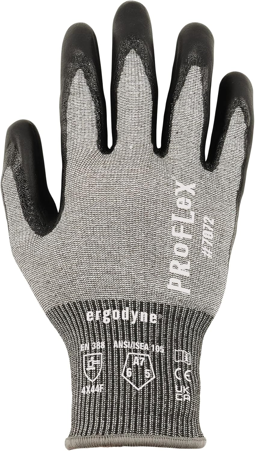 Ergodyne ProFlex 7072 Nitrile-Coated Cut-Resistant Gloves, Gray