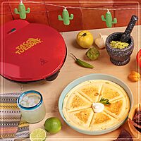 TACO TUESDAY Deluxe Electric Quesadilla & Tortilla Bowl Maker
