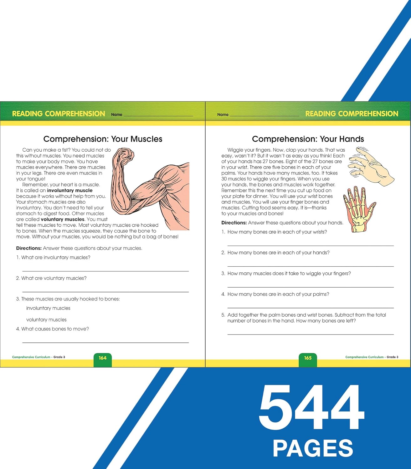 Carson Dellosa Comprehensive Curriculum of Basic Skills 3rd Grade Workbook, Reading Comprehension, Language Arts, Spelling