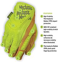 Mechanix Wear Hi-Viz CG Heavy Duty High-Visibility Work Gloves