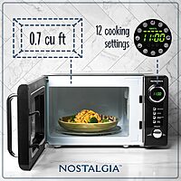 Nostalgia Retro Countertop Microwave Oven