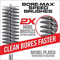 Real Avid Bore-Max Bore Brush, Nickel-Plated Bronze Barrel Brush with Stainless Steel Handle