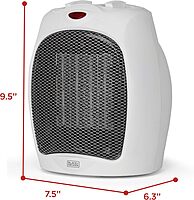 BLACK+DECKER 1500W Portable Ceramic Desktop Space Heater