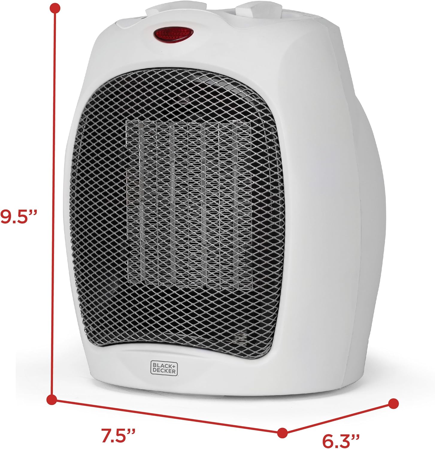 BLACK+DECKER 1500W Portable Ceramic Desktop Space Heater