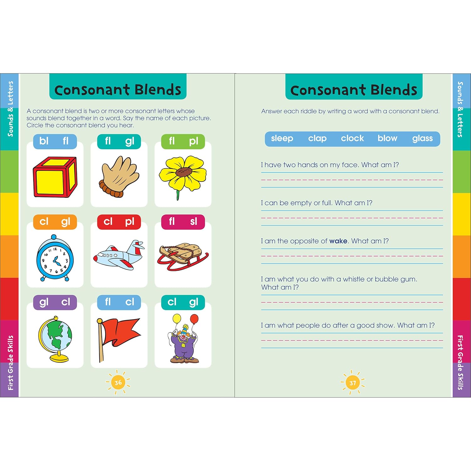 Carson Dellosa — First Grade Skills Workbook for 1st Grade, 320 Pages