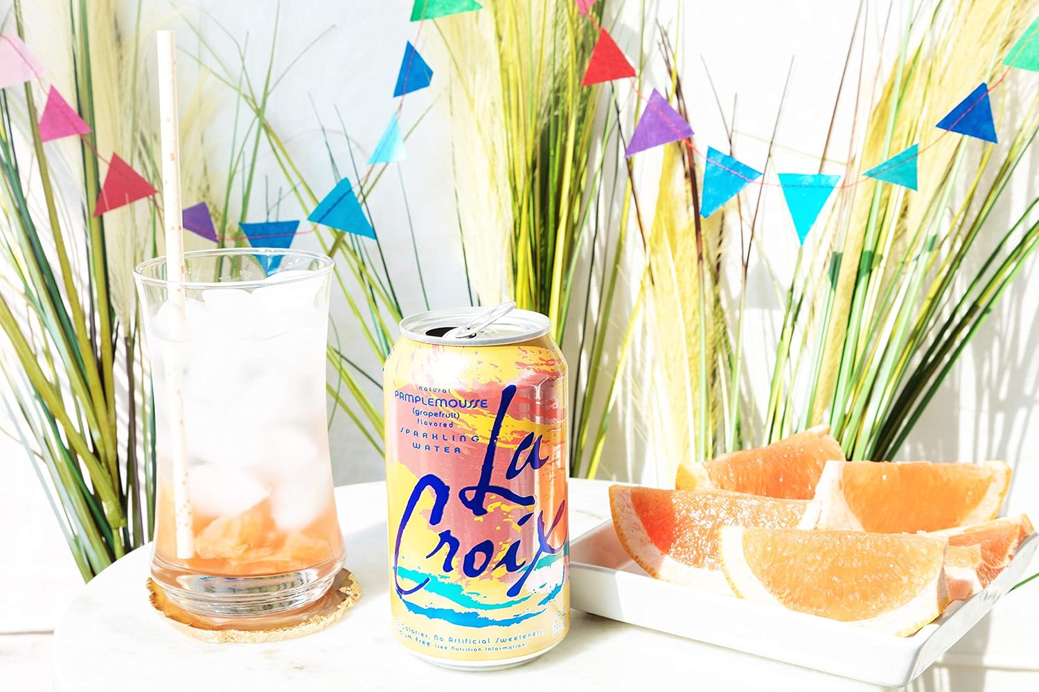 LaCroix Sparkling Water, Lemon, Lime, & Grapefruit Variety Pack, 12 Fl Oz (Pack of 24) Naturally Essenced, 0 Calories