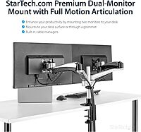 StarTech.com Desk Mount Monitor Arms - Articulating, Spring-Assisted, VESA 75x75/100x100