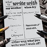RITE IN THE RAIN Weatherproof Mini-Stapled Notebook, Field-Flex Cover, Universal Pattern