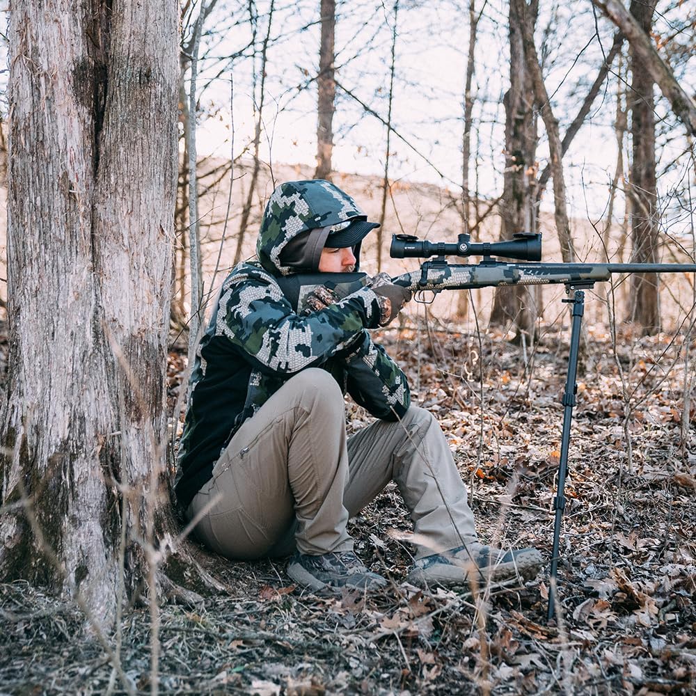 Caldwell Prone and Sitting Bipods with Adjustable Legs and Slim Folding Design for Easy Transport, Rifle Stability
