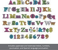 Barker Creek 468-Piece Chalk Letter Pop-Out Set, Includes Two Packages of Letters - 234 Pieces Black and White and 234 Pieces Rainbow Chalkboard Letters, Classrooms, Offices, Presentations (3508)