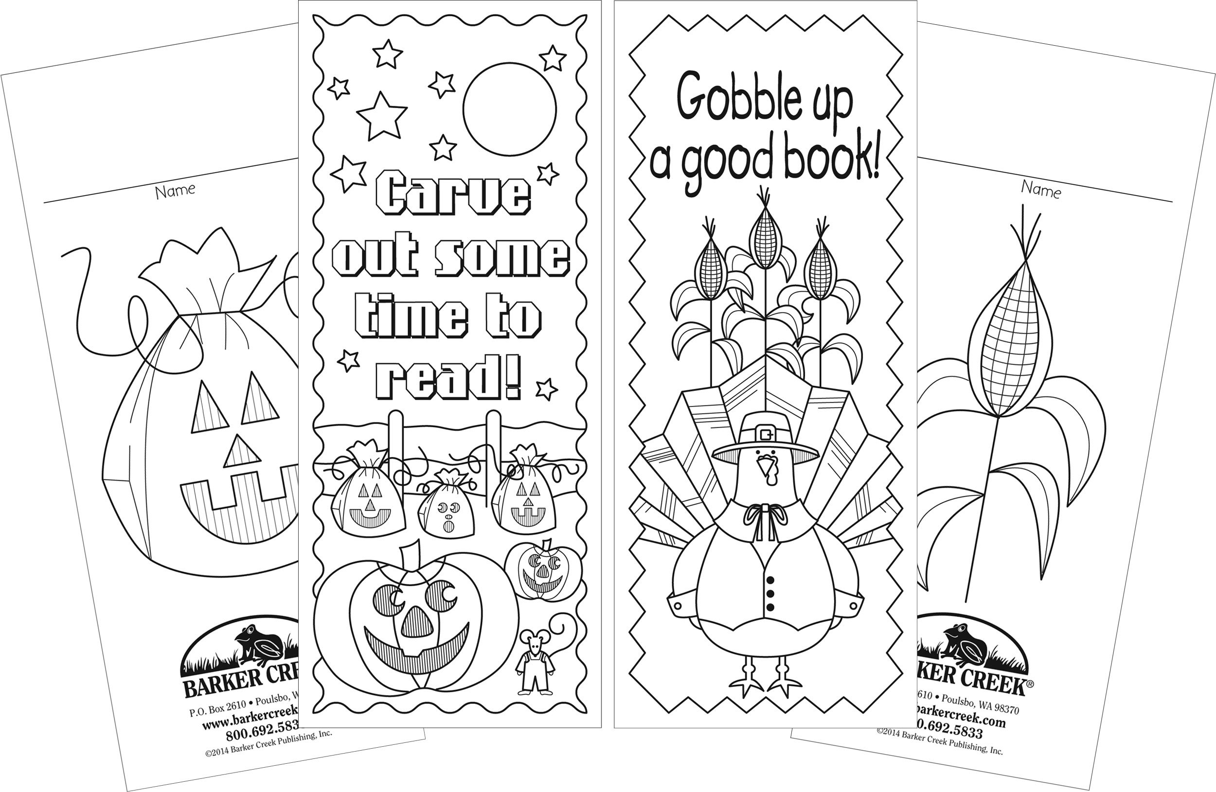 Barker Creek Bookmark Duets Color Me Adult Coloring Book Style Bookmarks