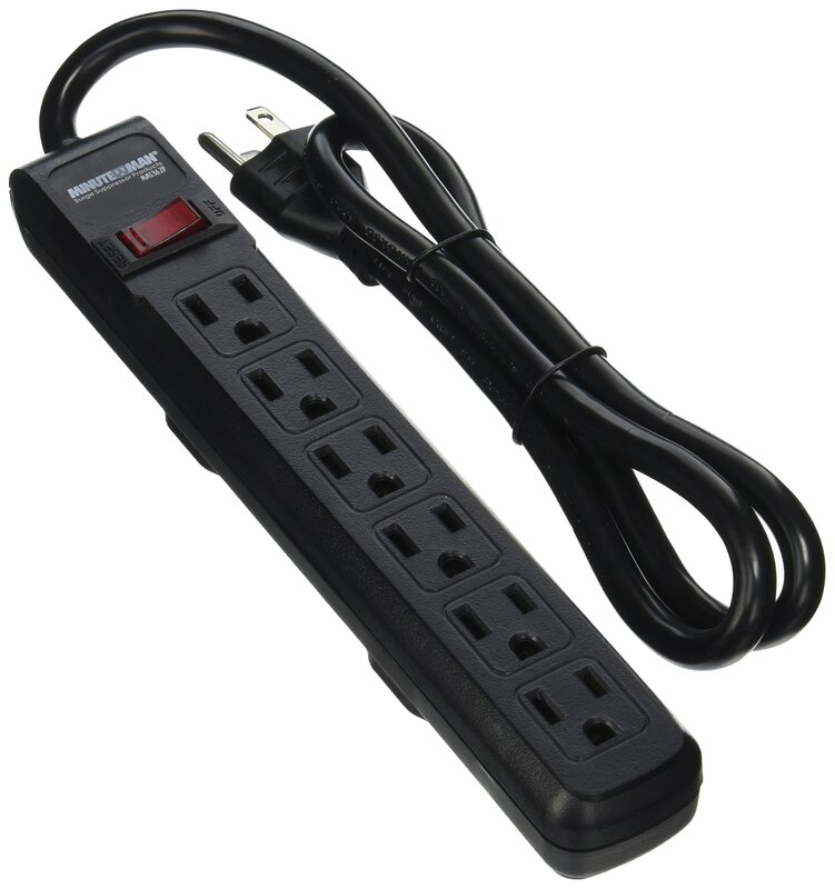 MINUTEMAN MMS362P 6-Outlet Surge Protector Twin Pack - 241 Joules