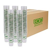 ECO-PRODUCTS GreenStripe Clear Compostable PLA Cold Cups