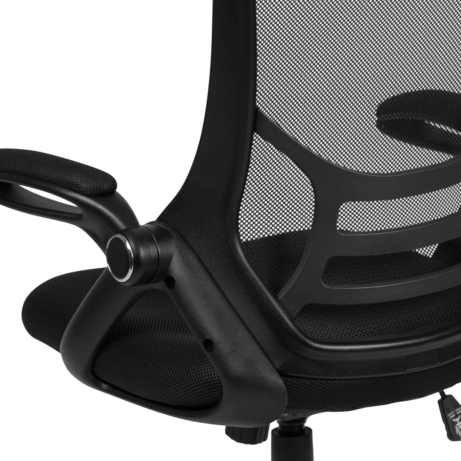 Flash Furniture Porter High-Back Mesh Ergonomic Swivel Office Chair with Adjustable Lumbar Support and Flip-Up Armrests