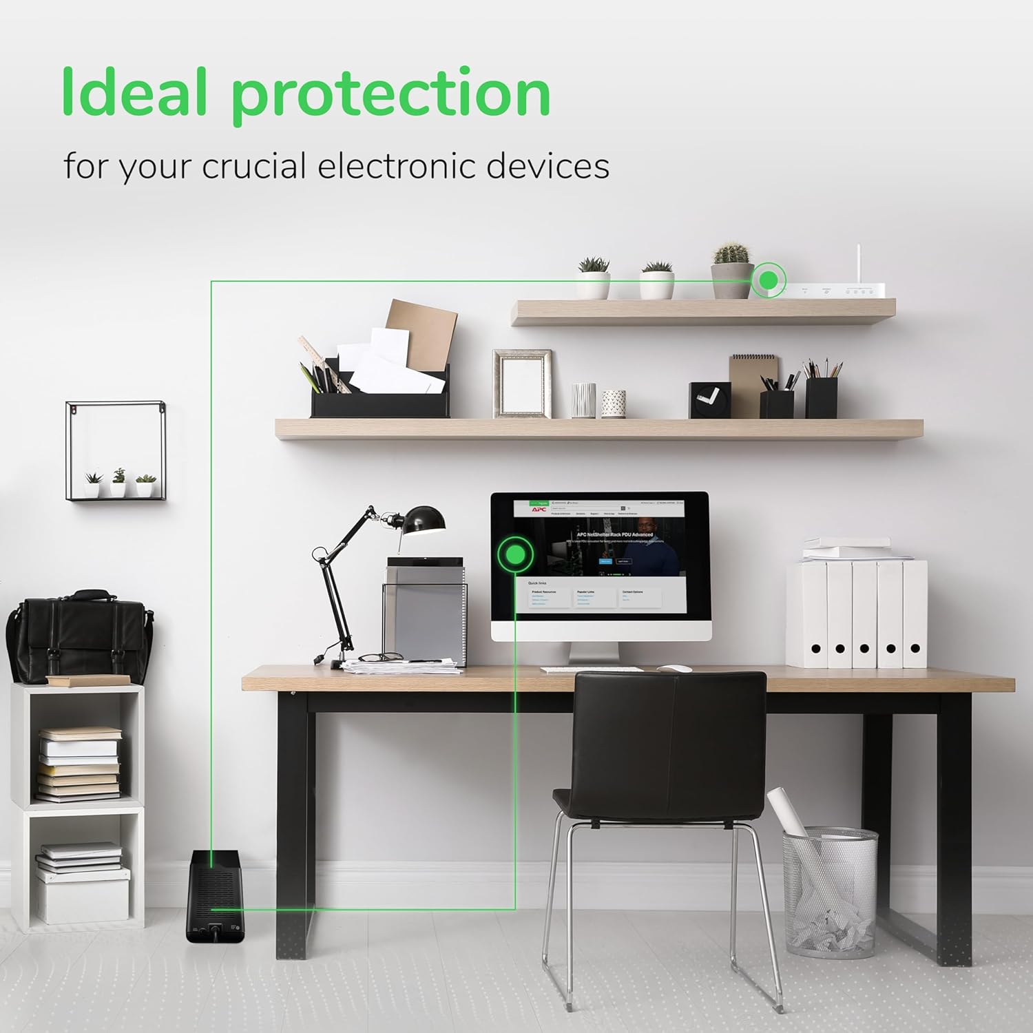 APC Back-UPS Battery Backup and Surge Protector UPS