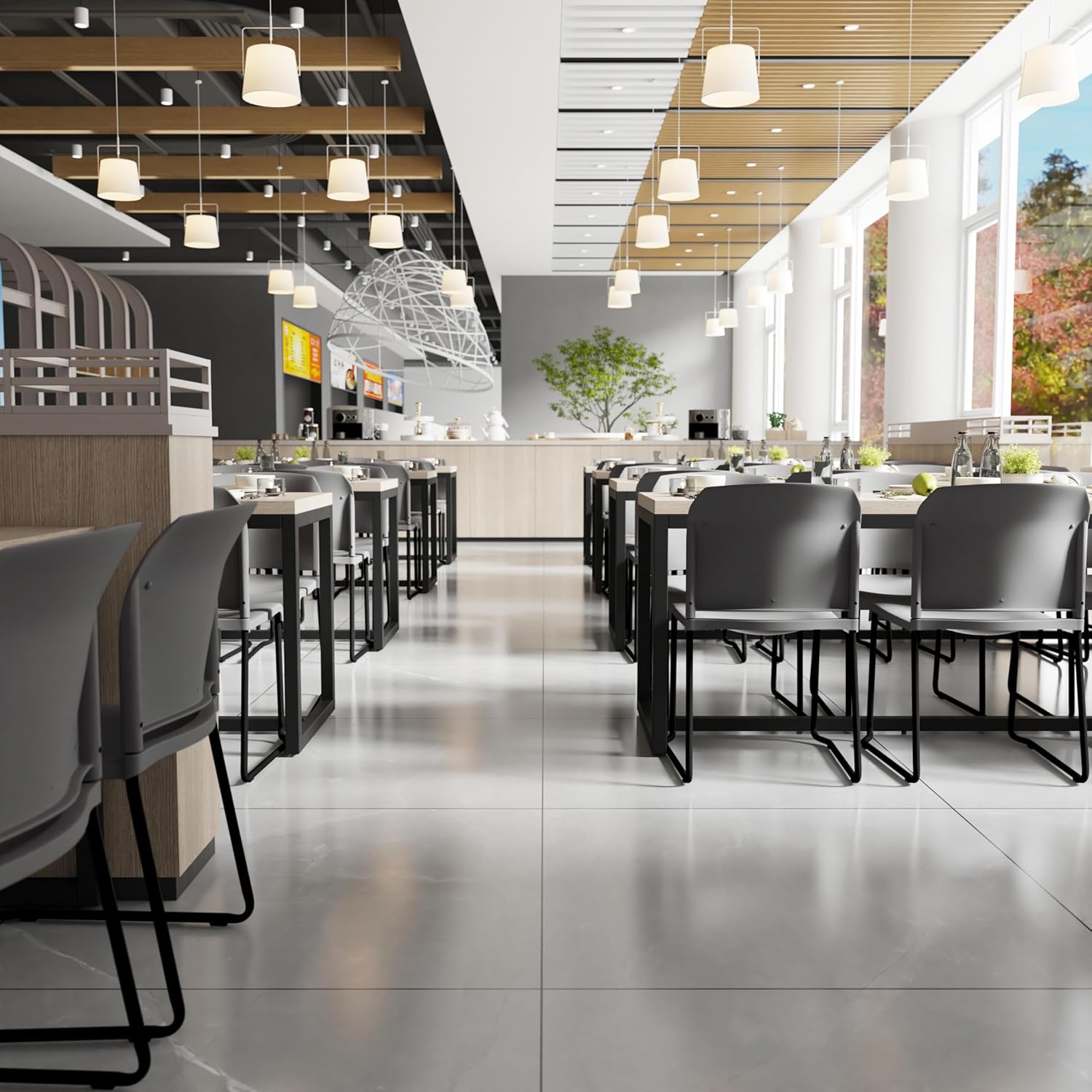 Flash Furniture HERCULES Series 880 lb Contoured Full-Back Stack Chair